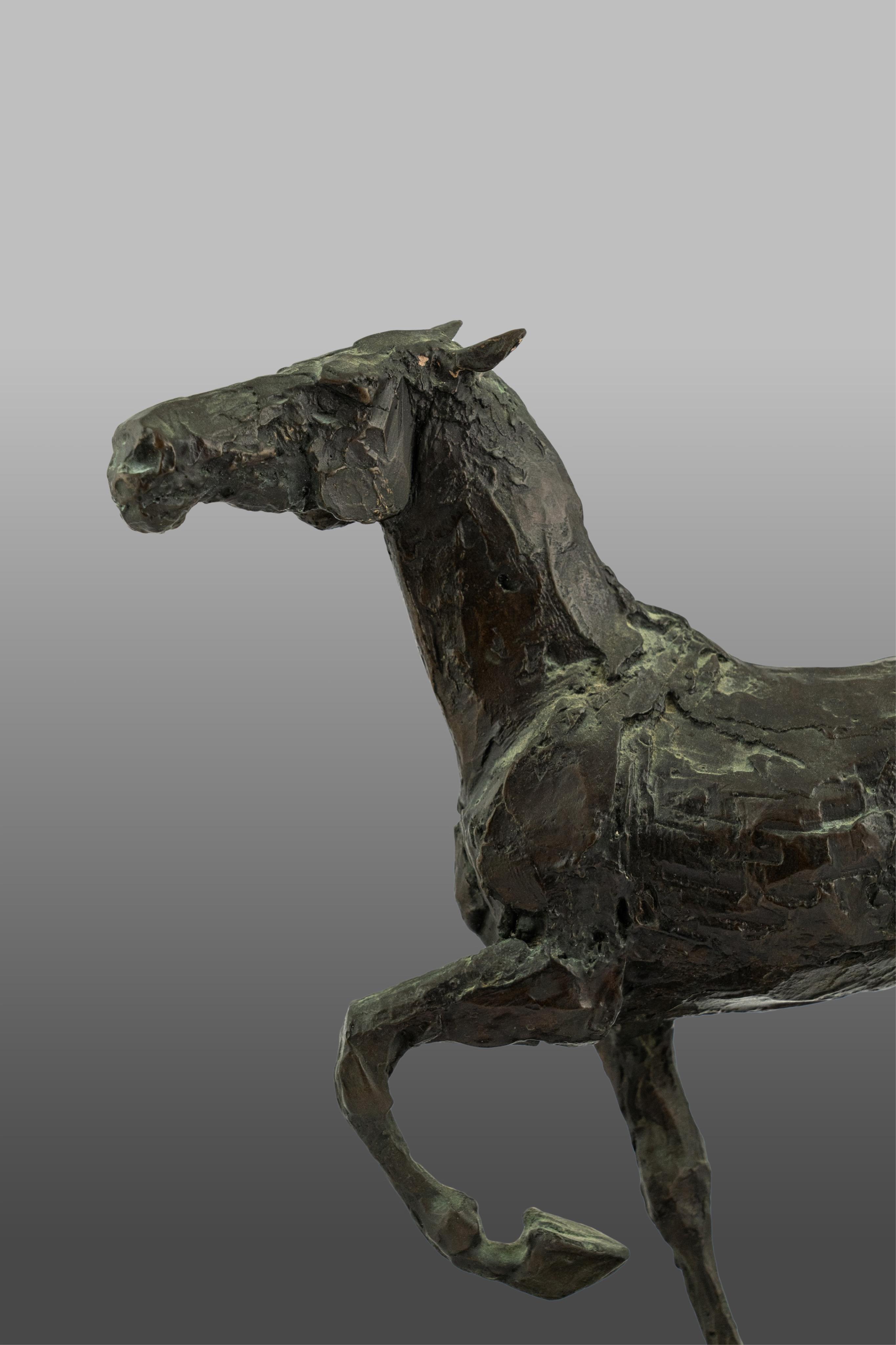 Dame Elizabeth Frink C.H. D.B.E. R.A. (English, 1930-1993), 'Horse, 1979', bronze, 30.5cm high, 33cm long, 9cm deep